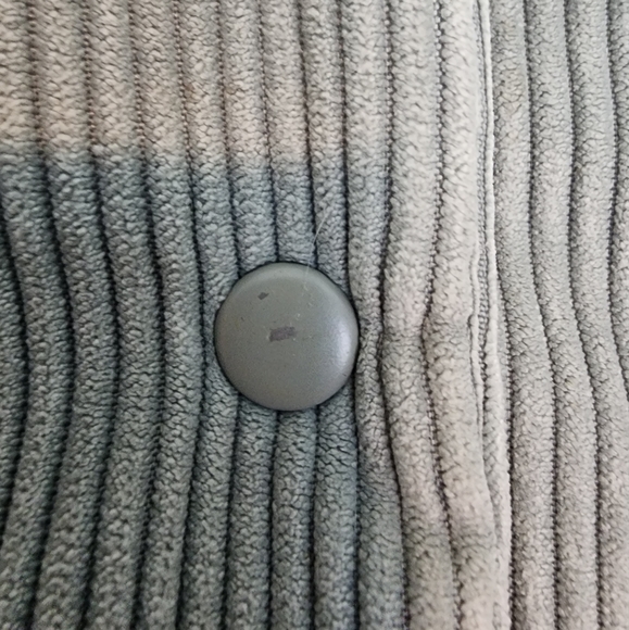 Free People Dusty Green Puffer Corduroy Snap Front Jacket SZ Sm Med - Picture 8 of 13